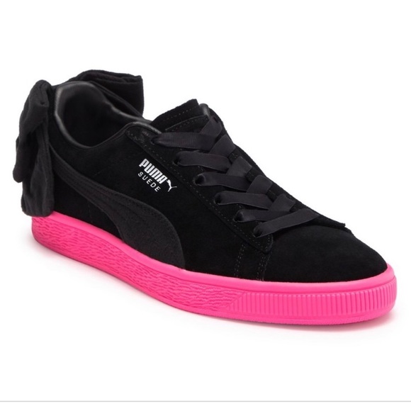 hot pink puma suede